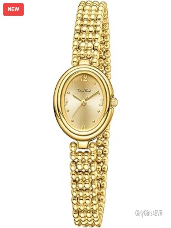 Vintage Oval Analog Wrist Watch with Japanese Quartz Movement, Mesh Band main image 5